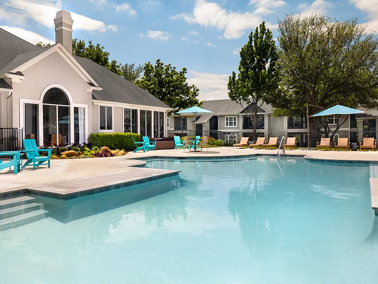 Swimming pool, sundeck, and spa