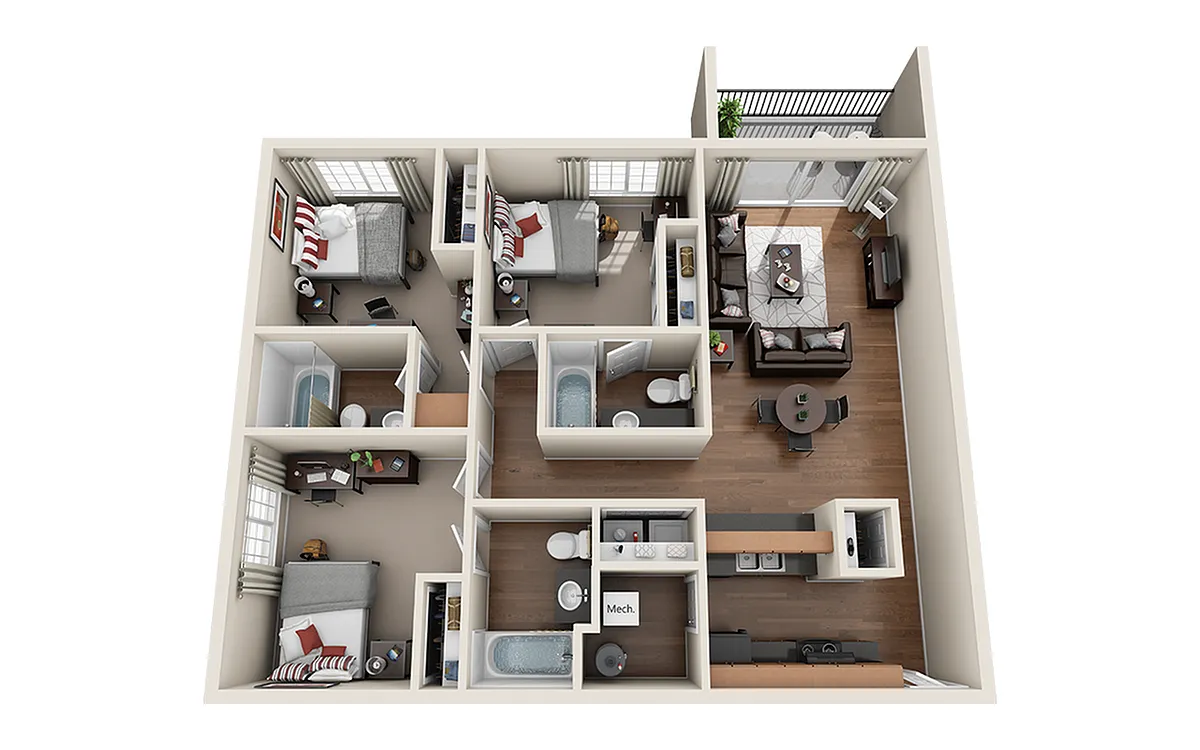 Floor plan 3x3 Platinum