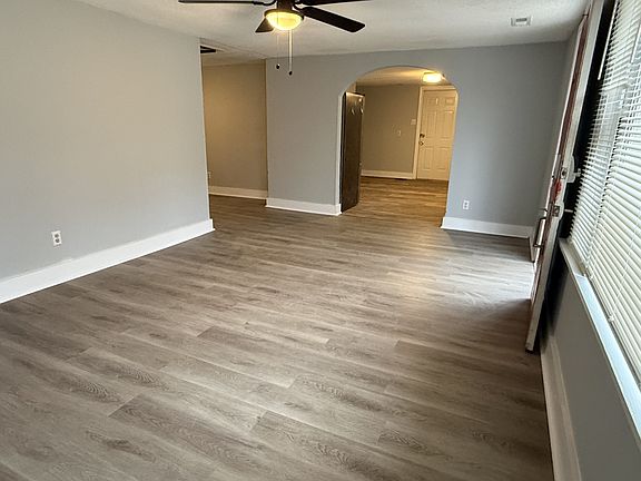 Large living area and kitchen