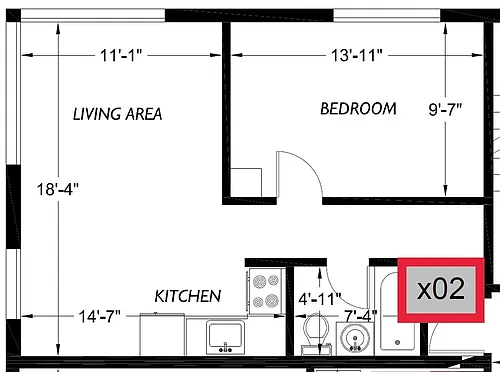 Floor plan 402