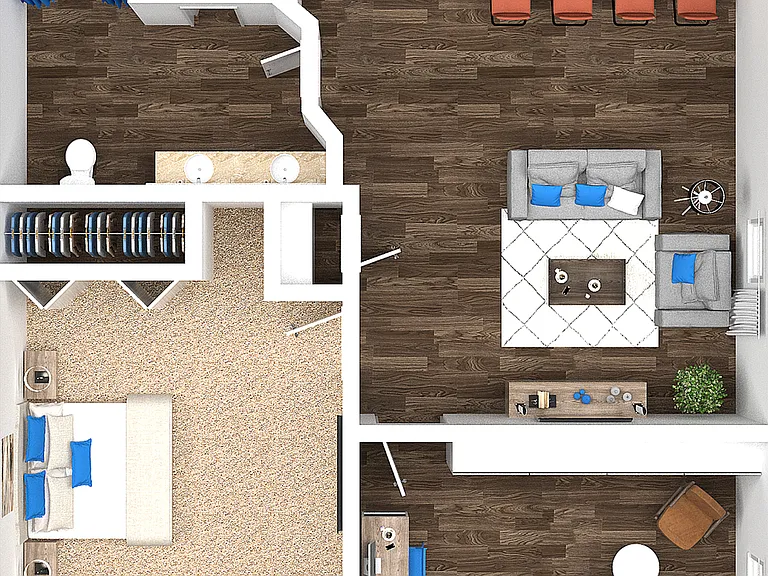 One Bedroom One Bathroom One Bedroom One Bathroom