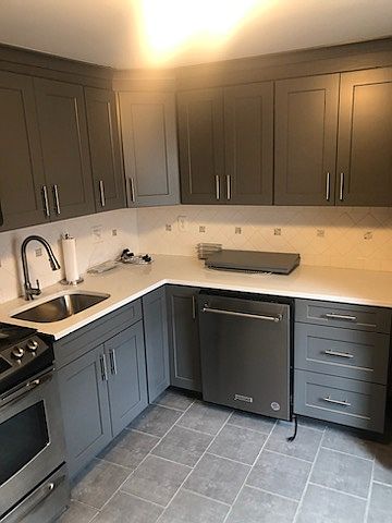 updated kitchen with dishwasher
