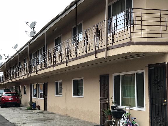 Back view of building