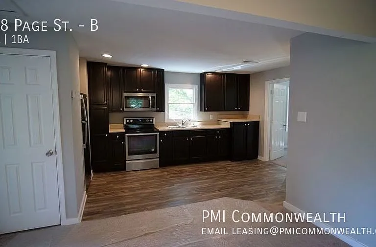 Unit B from top of entrance stairway
