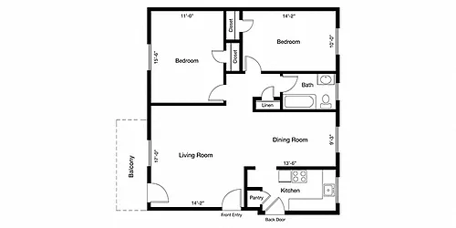 Floor plan Bayaud