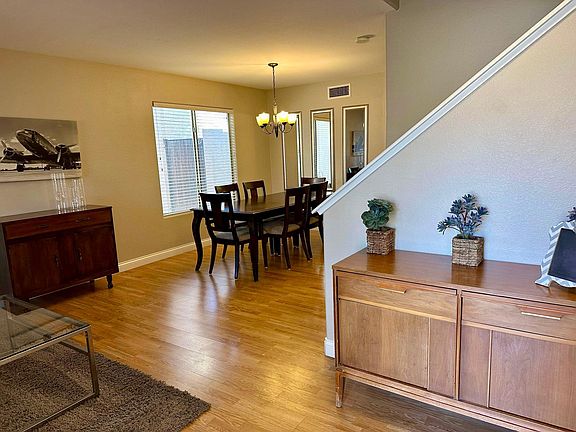 Sitting area leading to dining room
