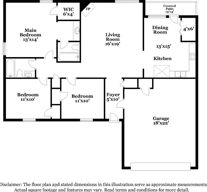 3 bed, 2.0 bath, 1298 sqft, $1,745 — Photo 2