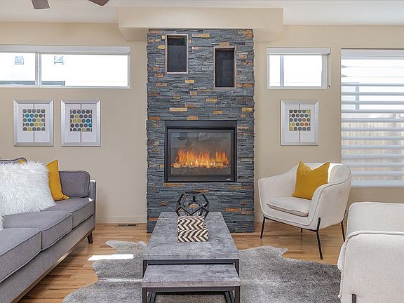 Custom Stone Gas Fireplace