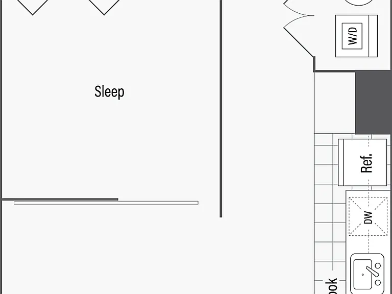 A | 1-Bedroom Floorplan A | 1-Bedroom Floorplan