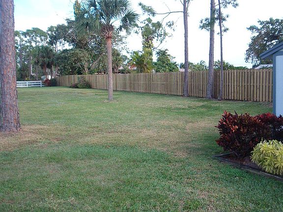 Back Yard View with Privacy Fence