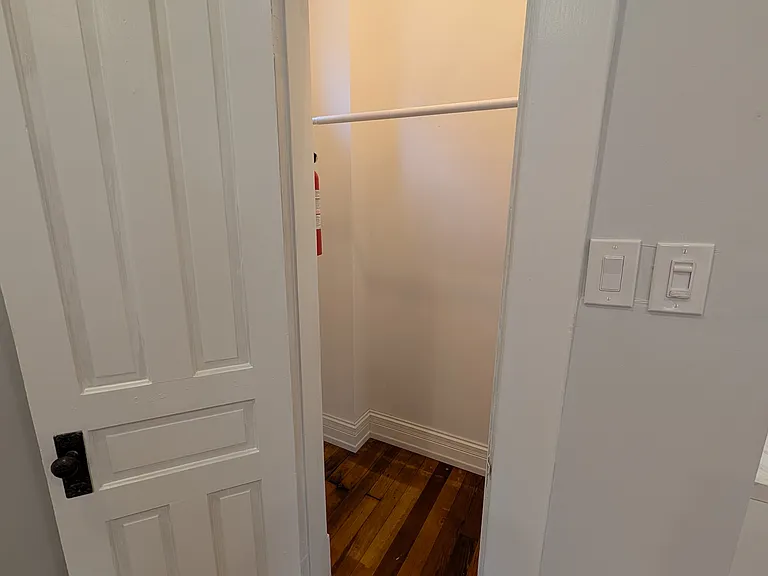 Coat closet off the living room