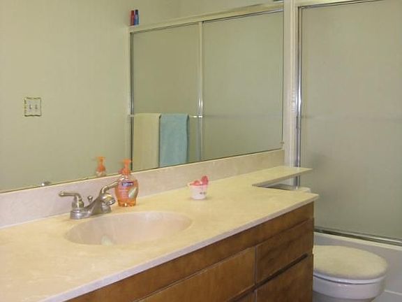 Bright Bath with New Flooring