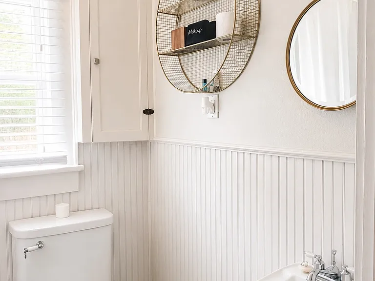 Full size bathroom with shower