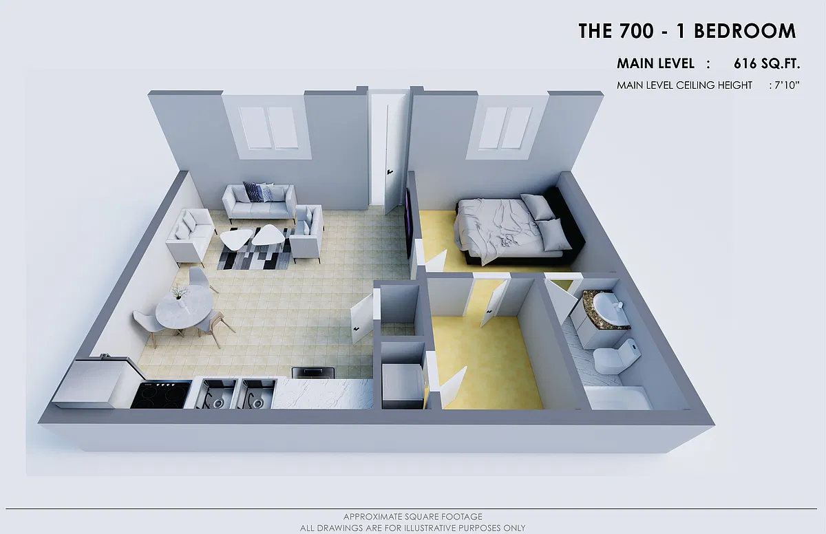 Floor plan 1 Bedroom