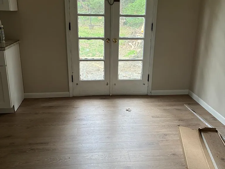 Dining area off the kitchen. Open kitchen layout