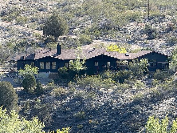 The distant view of the home