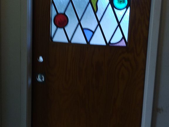back door to deck and yard