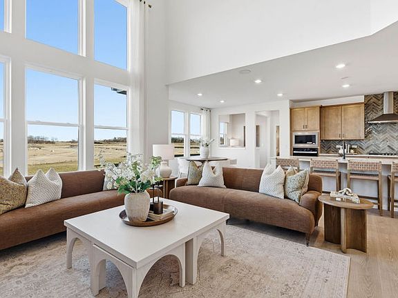 Gathering Room Open to Kitchen