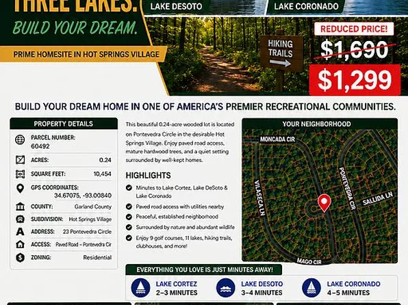 Pontevedra Cir, Hot Springs Village, AR 71909