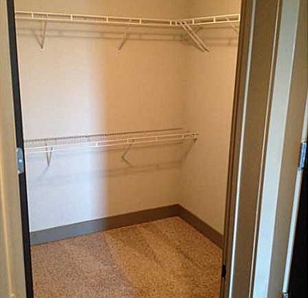 View of the walk-in closet