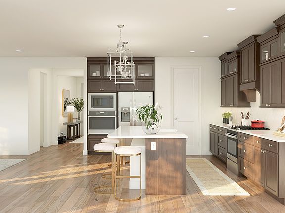 Ample counter space in kitchen