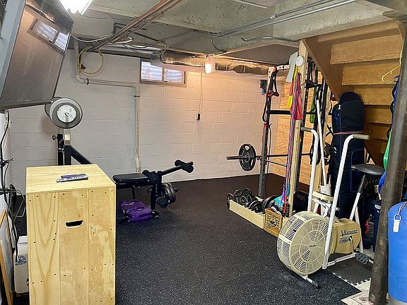 Basement rec room