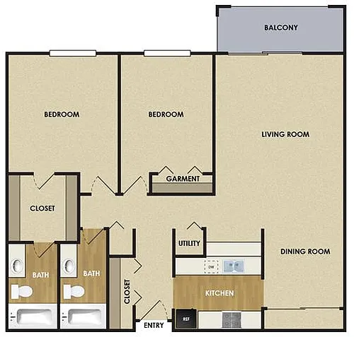 Floor plan Birch - 2A