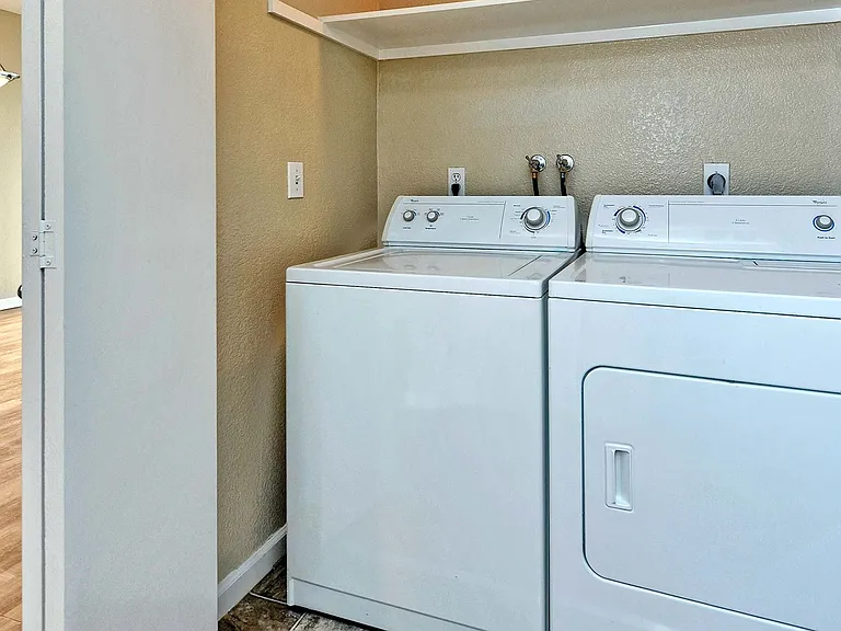 In-home washer and dryer available