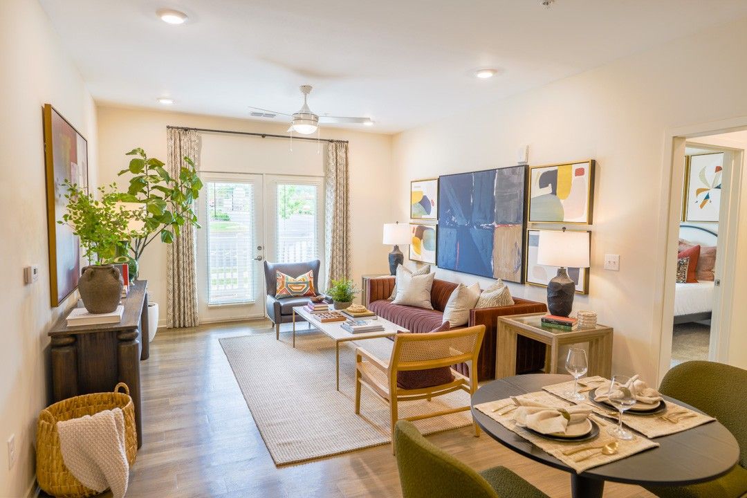 2x2 model unit living room
