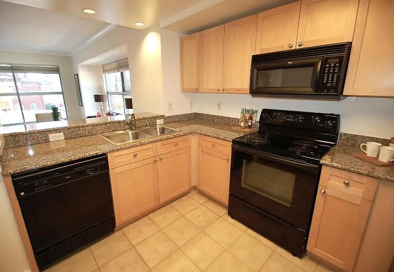 Modern Kitchen with Stainless Steel Appliances and Ample Cabinetry