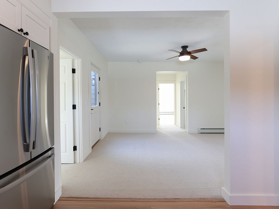 Kitchen looking into dining area