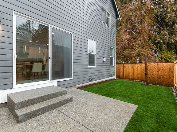 Fully landscaped backyard