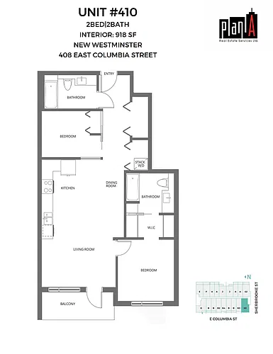 Floor plan Condos 2 Bed 2 Bath 4