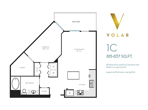 Floor plan Volar 1 - Floor Plan 1C