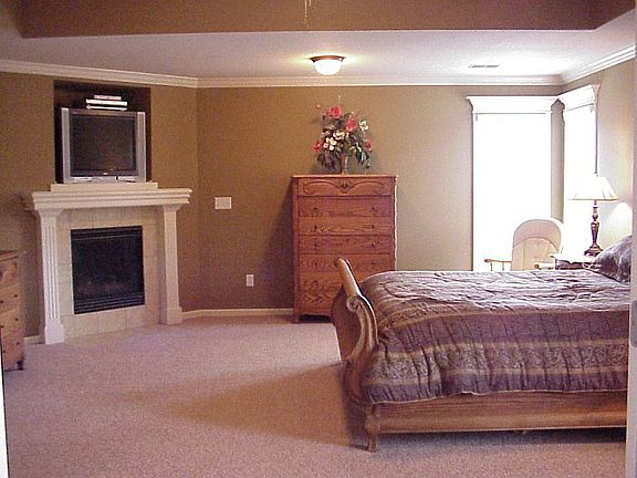 Relaxing Master Suite with fireplace