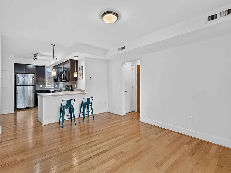 Living Area into Kitchen