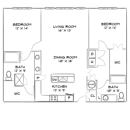 Floor plan Design 2B20