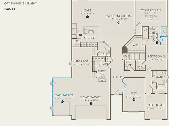 Amberwood Floor Plan, Quick Move-in Home, Floor 1