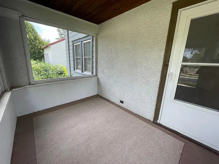 Screened front porch.