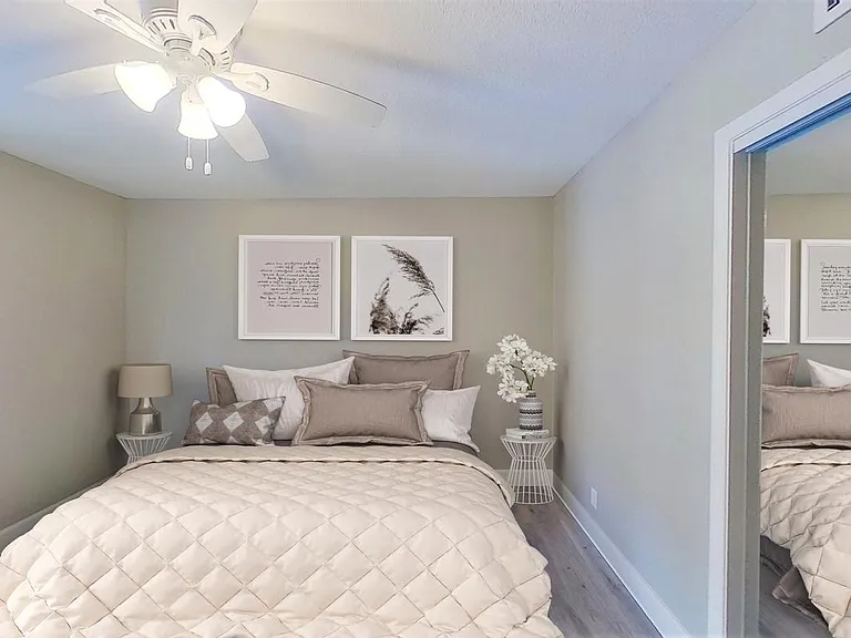 Bedroom 4. This image shows a virtually furnished space. Bedrooms come unfurnished.