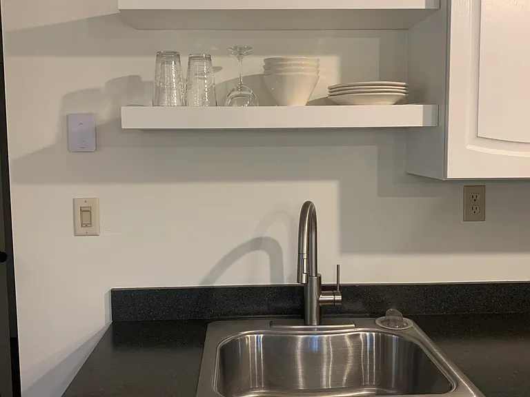 open decorative shelving