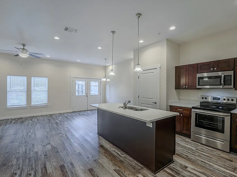 Belcara Luxury Townhomes Kitchen & Living Room