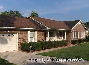 Front of house, angled view