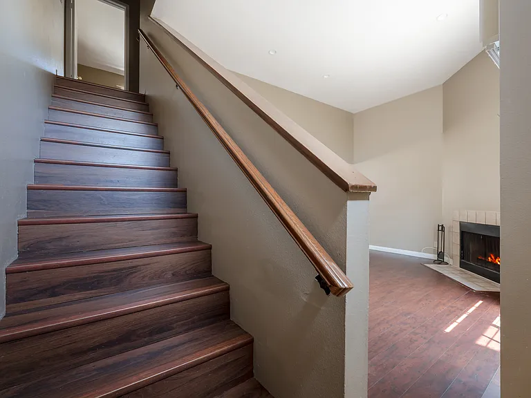 Stairs leading to 2 Master Bedrooms with individual Bathrooms