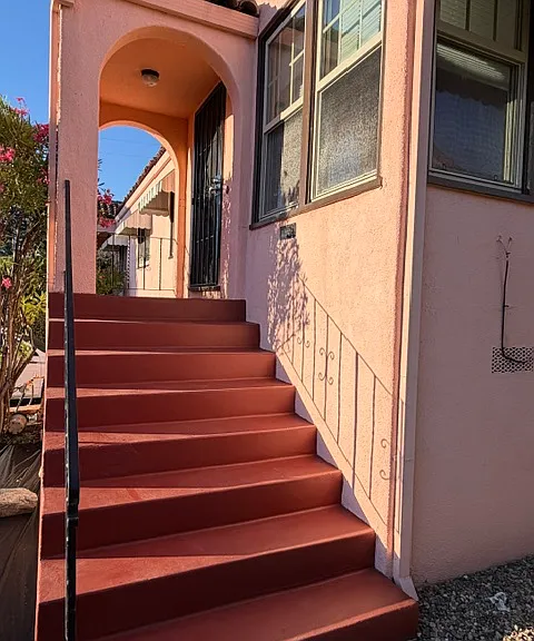 Entrance to front door.