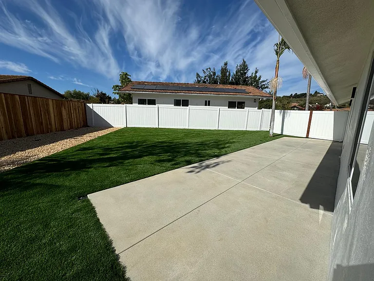 Backyard patio