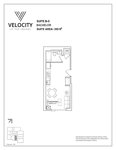 Floor plan B-C