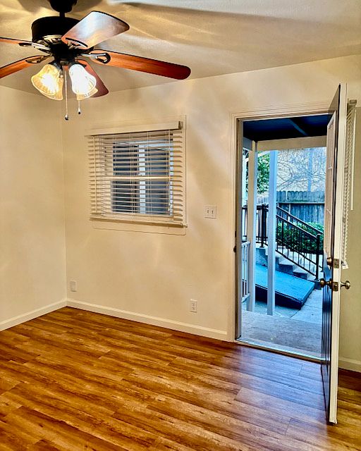 Living room facing backyard