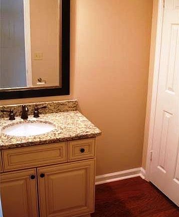 Granite in half bath