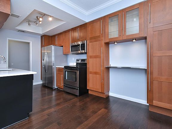 Kitchen with stainless steel appliances and great cabinet space